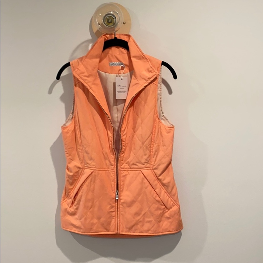 Peter Millar size XS orange weatherproof vest
